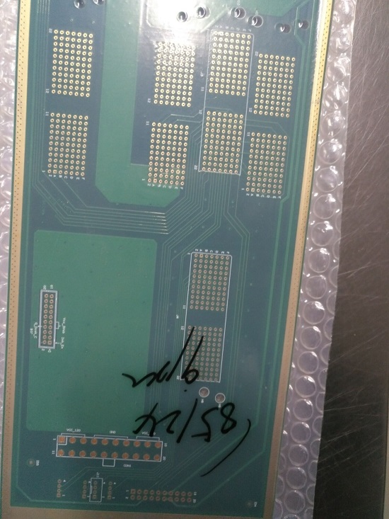 Finished project display-Prited circuit board with ENIG surfacing